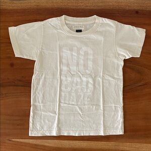 Instagram shop No bad daze kids tee shirt neutral organic minimalist boy size 6